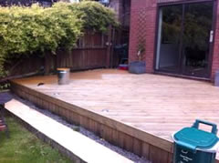 Decking Cleaning and Restoration Before