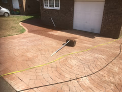 Imprinted Concrete Restoration Before